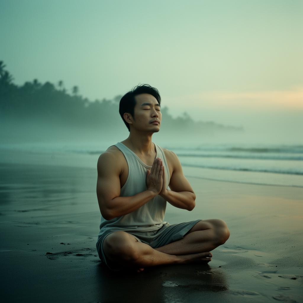 Breathwork practice at dawn